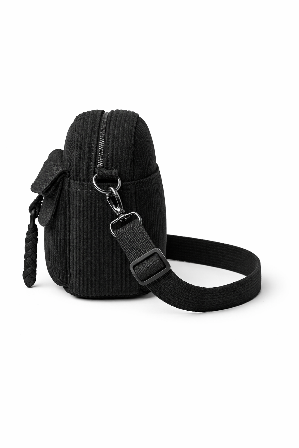 VELRA Black Essential Shoulder Bag