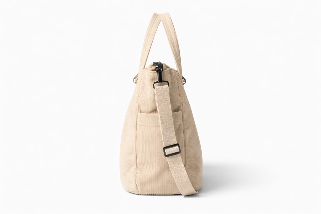 VELRA Beige Tote Bag