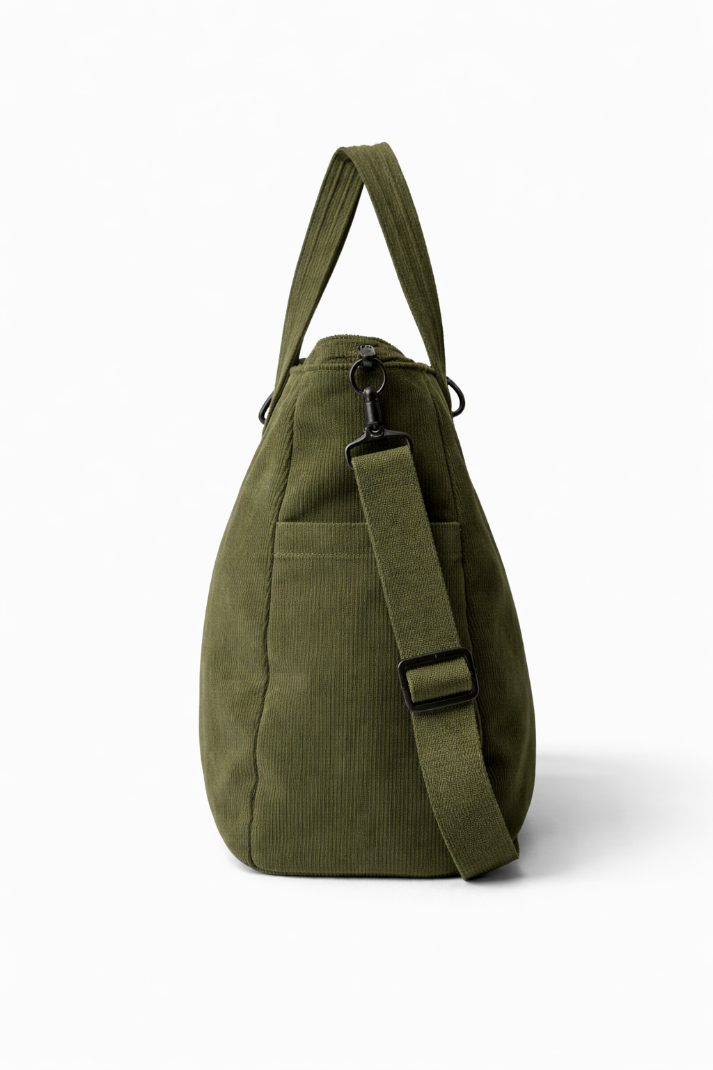 VELRA Navy Green Tote Bag