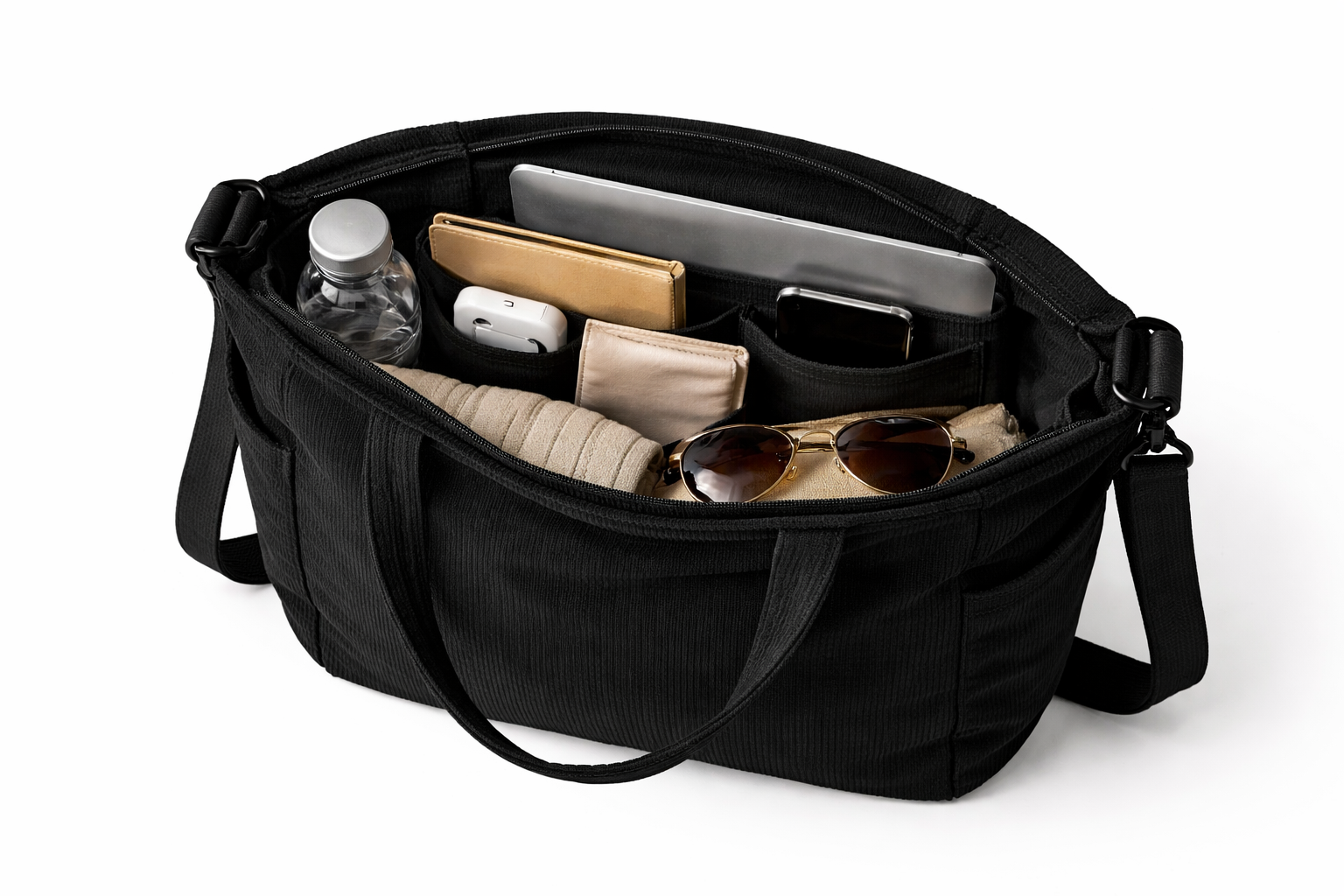 VELRA Black Tote Bag