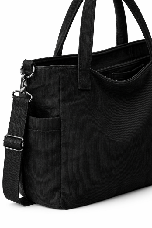 VELRA Black Tote Bag