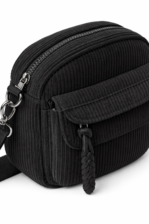 VELRA Black Essential Shoulder Bag