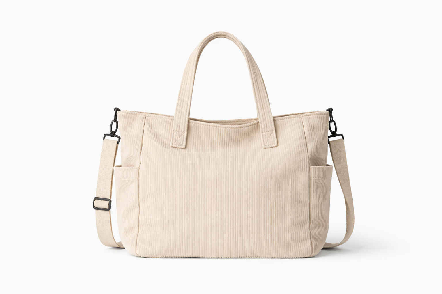 VELRA Beige Tote Bag